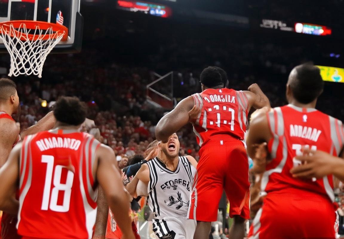 2018NBA季后赛：火箭逆袭马刺，哈登30分率队再启征程